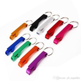 Key 2in1 Pocket Chain Aluminium Alloy Bottle Claw Bar Small Beverage Ring Beer Opener Keychain 200pcs chain