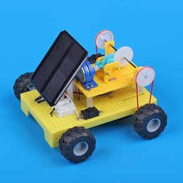 Solar Toy Car Children's Educational Science Experiments on Small Plastics Making by Hand Technology