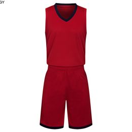2019 New Blank Basketball jerseys printed logo Mens size S-XXL cheap price fast shipping good quality Dark Red DR002nhQ