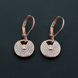 Wholesale-Queen Lotus 2019 New High Quality Fashion Stud Earrings Women Couple Earrings For Party Wedding jewelry Whosale