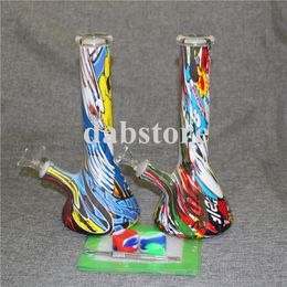 New Design Glass Water Pipes Bongs Pyrex Water Bongs 14mm Joint Beaker Bong Water Pipes Oil Rigs