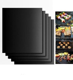 Reusable barbecue bbq grills mats 33*40cm easy to clean non-stick hot resistant mats with retail box barbecue bbq grills