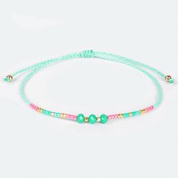 Fashion-Colorful Seed Beads Rope Wrap Vsco Girl Friendship Bracelets Boho Adjustable Bracelet Wristband Jewelry Gifts For Women Girls