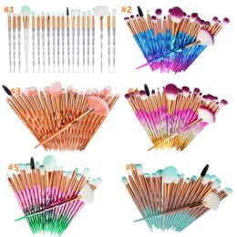 20Pcs Women Makeup Brushes Set Multicolor Powder Foundation Brush Eyeshadow Eyeliner Lip Make Up Brushes pincel maquiagem