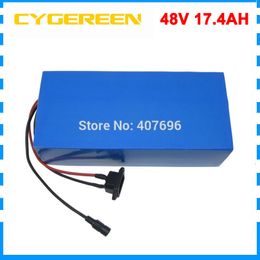 1000W 48V 17AH ebike battery 48V 17.4AH scooter li-ion battery use NCR18650PF 2900mah cell 30A BMS with 2A Charger