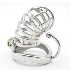 Chaste Bird Stainless Steel Male Chastity Large Cock Cage With Base Arc Ring Devices Penis Rings Adult Sex Toys C274 Y19070602