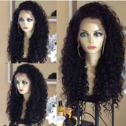 28" Long Curly Hair High Temperature Hair wig African American Hairstyle Synthetic Hair Wigs For Woman Black Natural