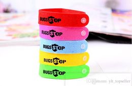 100Pcs Hot sale Summer Mosquito Repellent Band Bracelets Anti Mosquito Pure Natural Baby Wristband Hand Ring