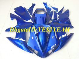 Custom Injection mold Fairing kit for YAMAHA YZFR1 02 03 YZF R1 2002 2003 YZF1000 ABS Cool blue Fairings set+Gifts YE25
