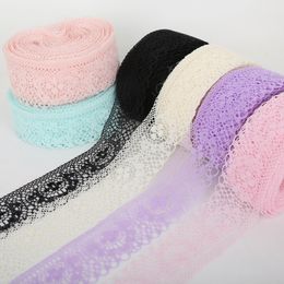 High Quality Beautiful Lace Ribbon Tape 40MM Lace Trim DIY Embroidered For Sewing Decoration african lace fabric