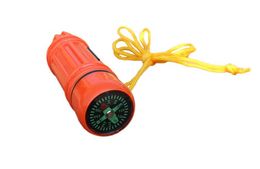 NEW H5-1 5 in 1 Multi-function Emergency Survival Compass Whistle Camping Tool Newest