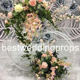 decoration New style( 60cm diameter 1pcs ,80cm diameter1 pcs one set)Marriage Event Top-rated wedding column crystal pillar for wedding stage