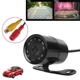 Freeshipping Waterproof Car Rear View Camera 12V Night Vision Auto Reverse Parking Front View Camera Wide Angle Parking Assistance Camera