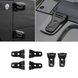 ABS Black Door Hinge 2Door Version Decoraion 12PCS For Jeep Wrangler JL 2018+ Factory Outlet High Quatlity Auto Exterior Accessories