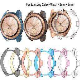 TPU Accessories For Samsung Gear S3 42mm 46mm Classic Watch Colorful Silicone Shell protection Case Shock Proof Resistant Protective Cover