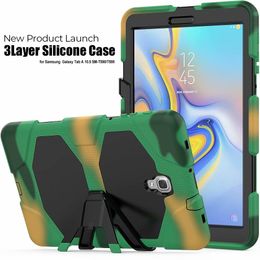 Military Heavy Duty ShockProof Rugged Impact Hybrid Tough Armor Case For SAMSUNG Galaxy Tab A 8.0 2018 T387 20PCS/LOT