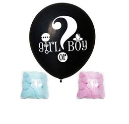 36inch black question mark boy or girl wastepaper balloon gender reveals party baby shower