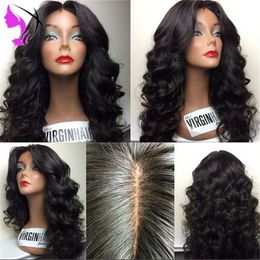 New 180density none 360 Lace Frontal Wig With Pre Plucked hairline Brazilian Loose Wave synthetic Lace Front Wigs For Black Women