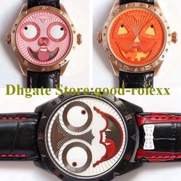 Very Rose Gold Mens Watch TW Factory V3s Konstantin Chaykin Joker Steel PVD Moonphase Display Automatic Leather Strap Men Luxu270c