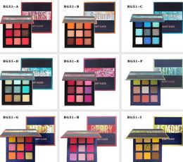 eyeshadow makeup palette 9 Colour Neon Eye Shadow Bright Pressed Powder Metal Matte Beauty Make Up Paletas de sombra de ojos R BL