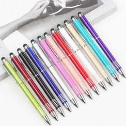 Candy Colour Metal Ballpoint Pens Black Ink Business School Office Wedding Christmas Birthday Hotel Party Supplies