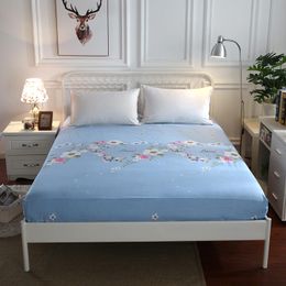 Special Price Bed Sheet Printed Bed Linen Full Twin Queen Size Mattress Covers Height 25cm Fitted Sheet with Elastic King Size