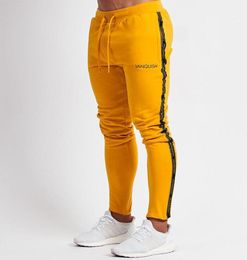 Mężczyźni Sportswear Bottoms Chude spodnie dresowe spodnie Czarne siłowni Jogger Track Spodnie Męskie Joggers Casual Fiess