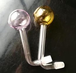 New Colour right angle big head burning pot , Wholesale glass bongs, glass hookah, smoke pipe accessories