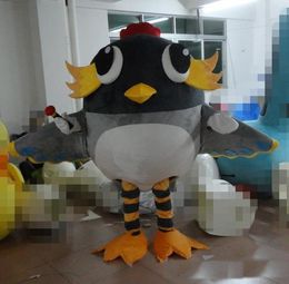 2019 Hot sale Adult gray bird Mascot Costume animal costume school mascot fancy dress costumes free shipping