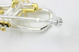 New DENIS WICK Bb Trumpet U-shaped Metal Mouthpiece Gold Lacquer and Silver Plated Instrument Accessories Nozzle Size 7C 5C 3C 1.5C