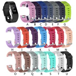 Lowest price Silicone strap for fitbit charge2 band Fitness Smart bracelet watches Replacement Sport Strap Bands for Fitbit Charge 2