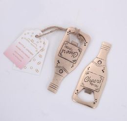 Creative Bottle Shape Metal Beer Bottle Opener Wedding Favors and Gifts Party Supplies