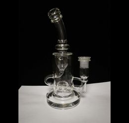 instagram 2020 twitter Klein glass bongs Torus bong recycler oil rigs glass water pipes bongs joint size 14.4mm cheap price free shipping