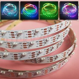 5V WS2812B IC 4020 RGB LED Pixel Flexible Strip Light Tape Individual Addressable Side Emitting View Dream Magic Colour Changing Chasing Non Waterproof