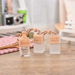 wholesale 6ml Car Air Freshener Decoration Essential Oil Perfume Empty Bottle Hang Rope Pendant Aromatherapy Diffuser