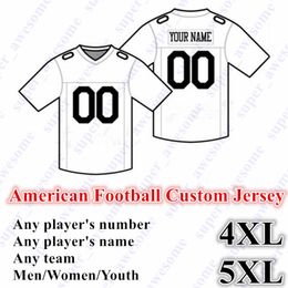 5XL NEW American Football CUSTOM Jersey All 32 Team Customised Any Name Any Number Size S-6XL Mix Order Men Women Youth Kids Stitched