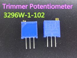 10pcs/lot Trim Pot Trimmer Potentiometer 3296W-1-102 3296 W 1K ohm in stock