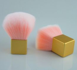 -Kiko lose Pulverbürste Kurzer Griff Pilz Erröten Süße Rosa Haar Make-up Pinsel Frauen Kosmetik Make Up Pinsel-Werkzeuge mit PVC-Box