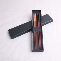 Wooden Chopsticks Natural With Thread Reusable Gift Eco Friendly Non Slip Chinese Style Holder Wholesale ZC0057