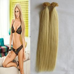 Made Remy Human Fusion Hair Extensions Straight Nail U Tip Machine Made Remy Pre Bonded Hair Extension 16" 20" 24" 1g/s 100g