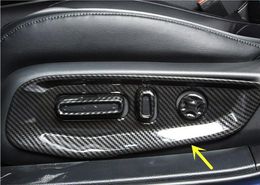 2pcs Carbon fiber Interior Car Seat handle cover trim For Honda Accord 2018-2019