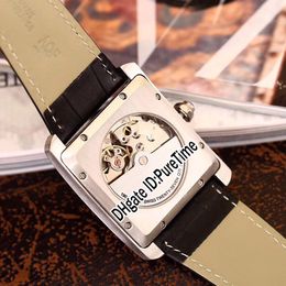 New W5200004 MC Automatic Mens Watch Rose Gold Black Texture Dial White Roma Mark Black Leather Strap Sports Watches Puretime E66a304Y