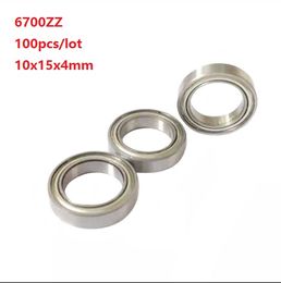 100pcs/lot 6700ZZ 6700 ZZ 6700Z Deep Groove Ball Bearing 10x15x4mm Steel Metal Ball Bearings Thin Wall Roller 10*15*4mm