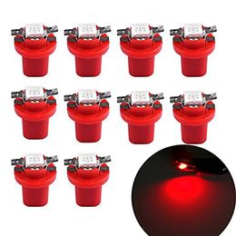 Car Guage Cluster Speedometer Light Bulbs Red T5 B8.5D 5050 1SMD Auto Led Dashboard Dash Cluster Instrument Panel LED Light Bulbs 12V