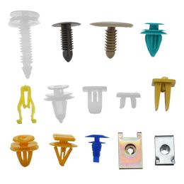 500Pcs Mixed Auto Car Fastener Clip Bumper Fender Trim Plastic Rivet Door Panel