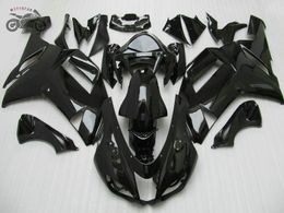 Creat your own Chinese Fairing kits for Kawasaki Ninja 2007 2008 ZX6R 07 08 ZX 6R ZX636 glossy black motorcycle ABS fairings set