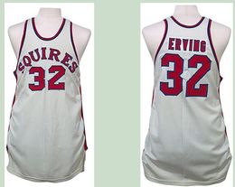 Custom Men Youth women Vintage Squires #32 Julius Erving Road RETRO Home Basketball Jersey Size S-4XL or custom any name or number jersey