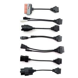 Hot Sale Truck Cables CDP Pro OBD2 OBDII car cable Trucks Diagnostic tool connect cable 8 PCS Trucks Cables For TCS CDP Plus
