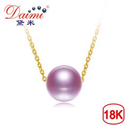 18K oro peandant Rosa Perlas joyas collares y Colgante para los amantes de la marca Fiesta
