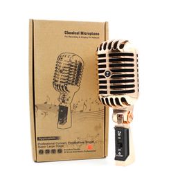 Professional Retro Microphone Speaker Jazz/blues Microphone With Metal Mesh Classic Dynamic Wedding Booth Mic
